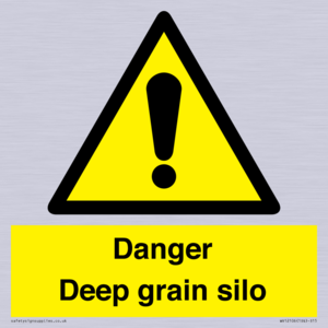 Danger Deep grain silo